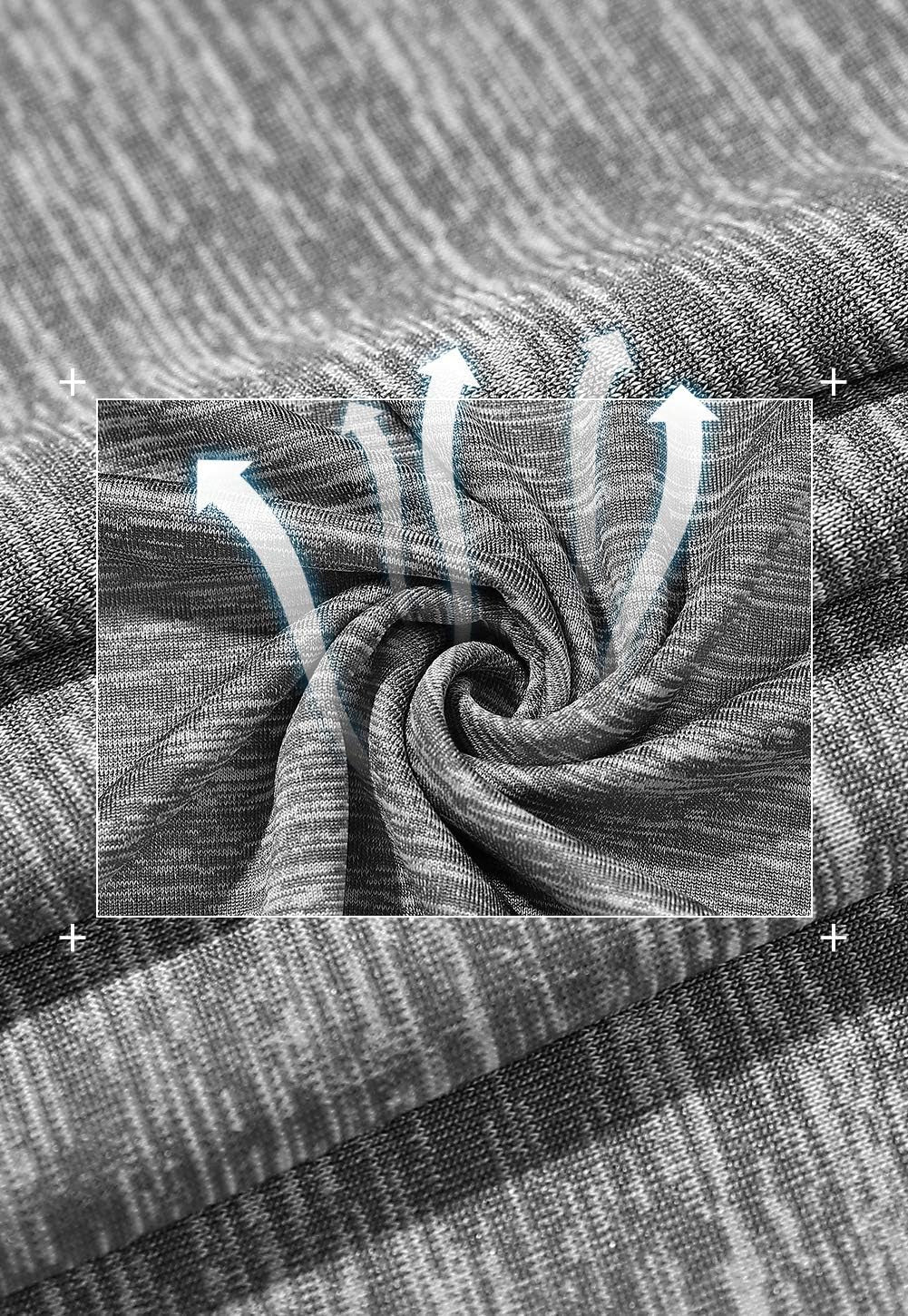 5-Pack Women's Moisture-Wicking Short Sleeve Athletic V-Neck T-Shirts